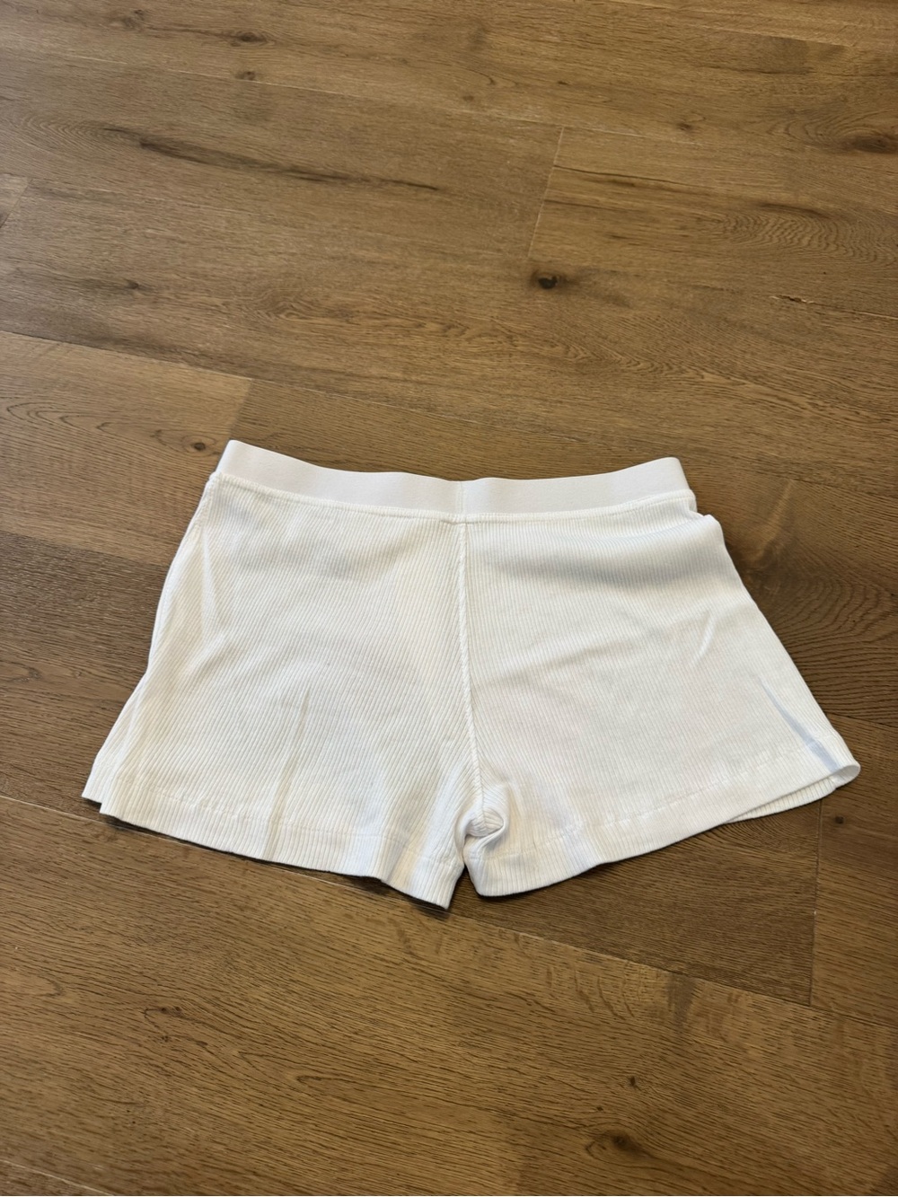 WEEKDAY White Ribbed Tank & Shorts Sleep Set - Picture 3 of 6